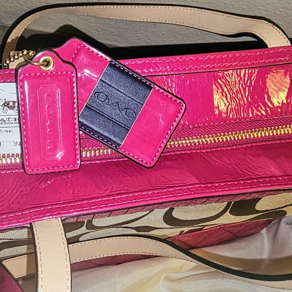 Pink Coach Purse - Picture 5 of 12